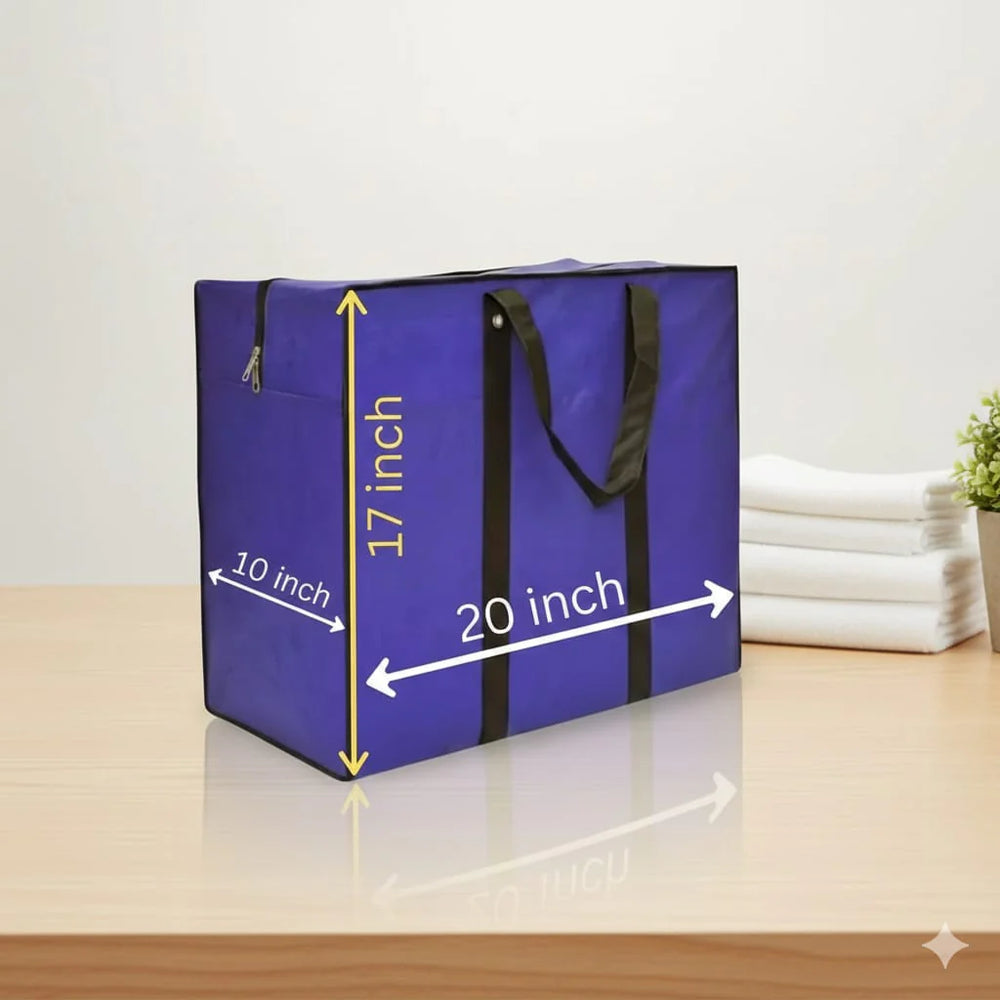 Storage Bag -Blue - 120 GSM - Non Woven (20 x 17 x 10) Medium