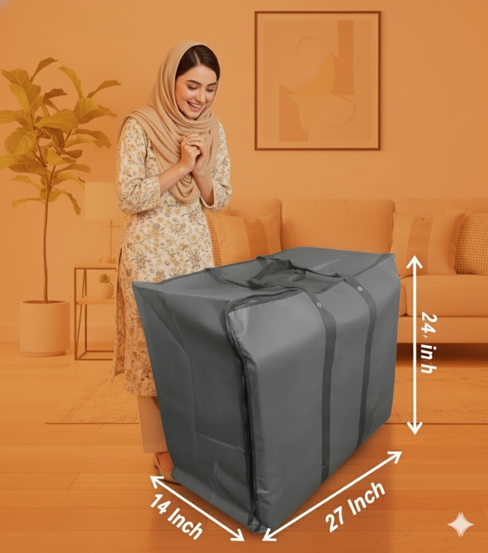 Storage Bags -Red - Size 27*24+14 -120 GSM - Non Woven (Extra Large)